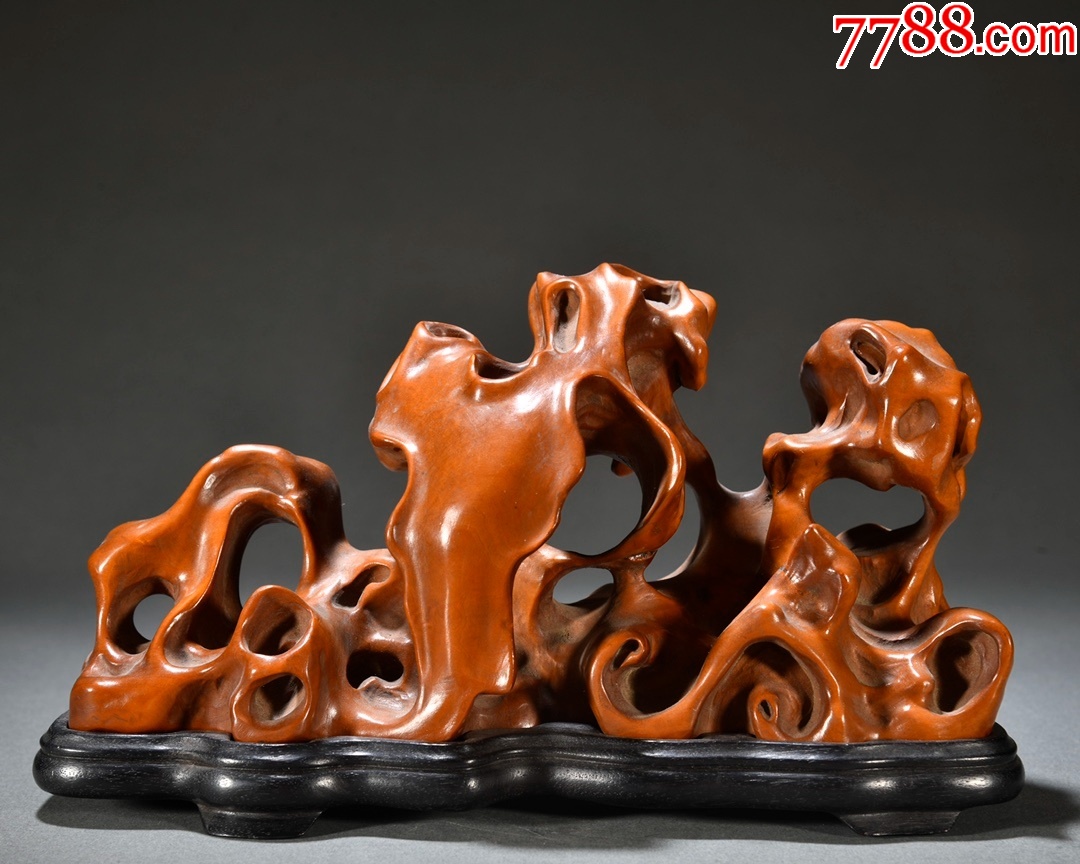 欧洲回流，黄杨木仿奇石随形摆件-笔架/笔搁-7788商城__七七八八商品交易平台(7788.com)