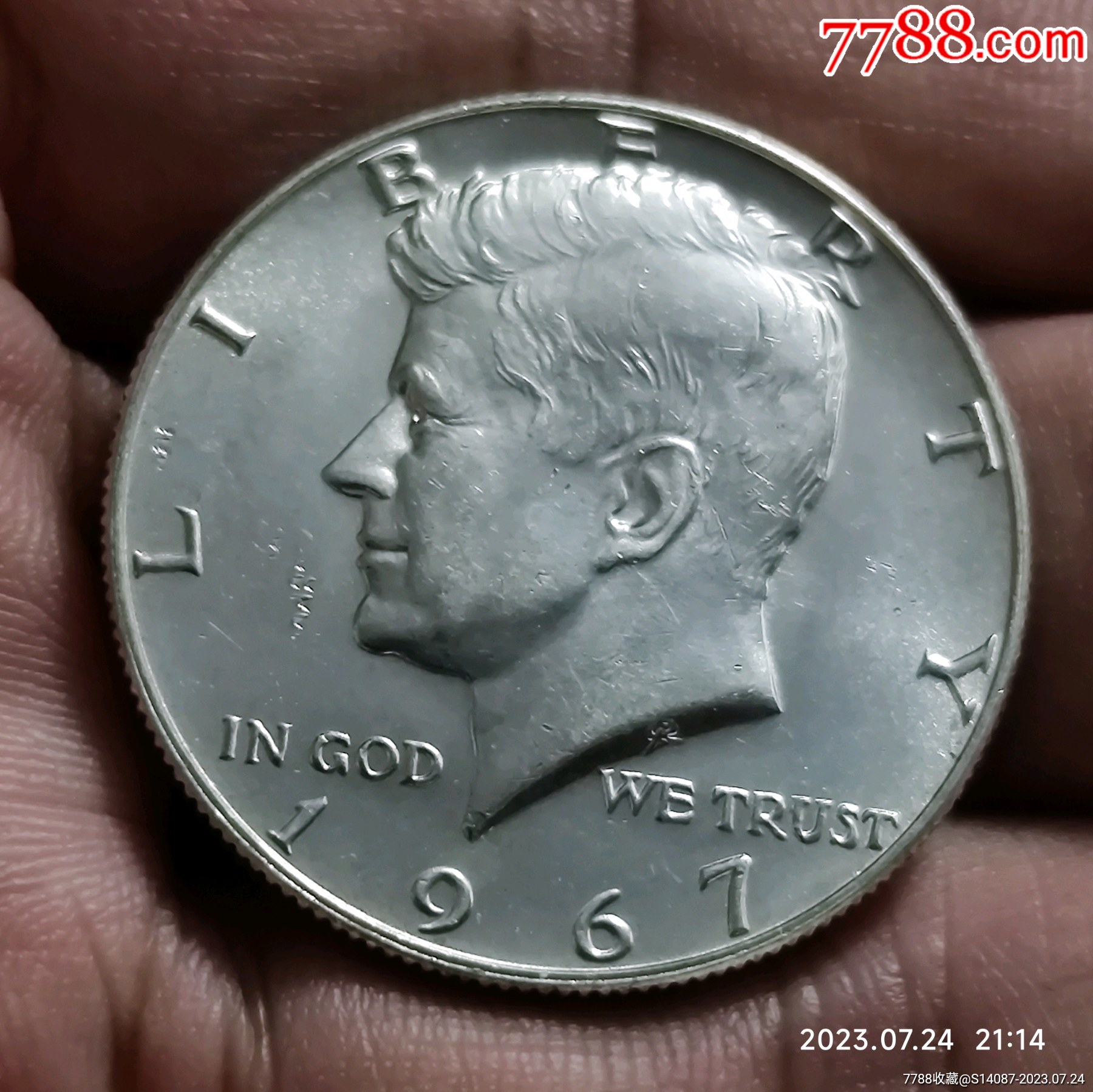外币~1967年美国50分银币-价格:60元-se95231221-美国钱币-零售-7788收藏__收藏热线