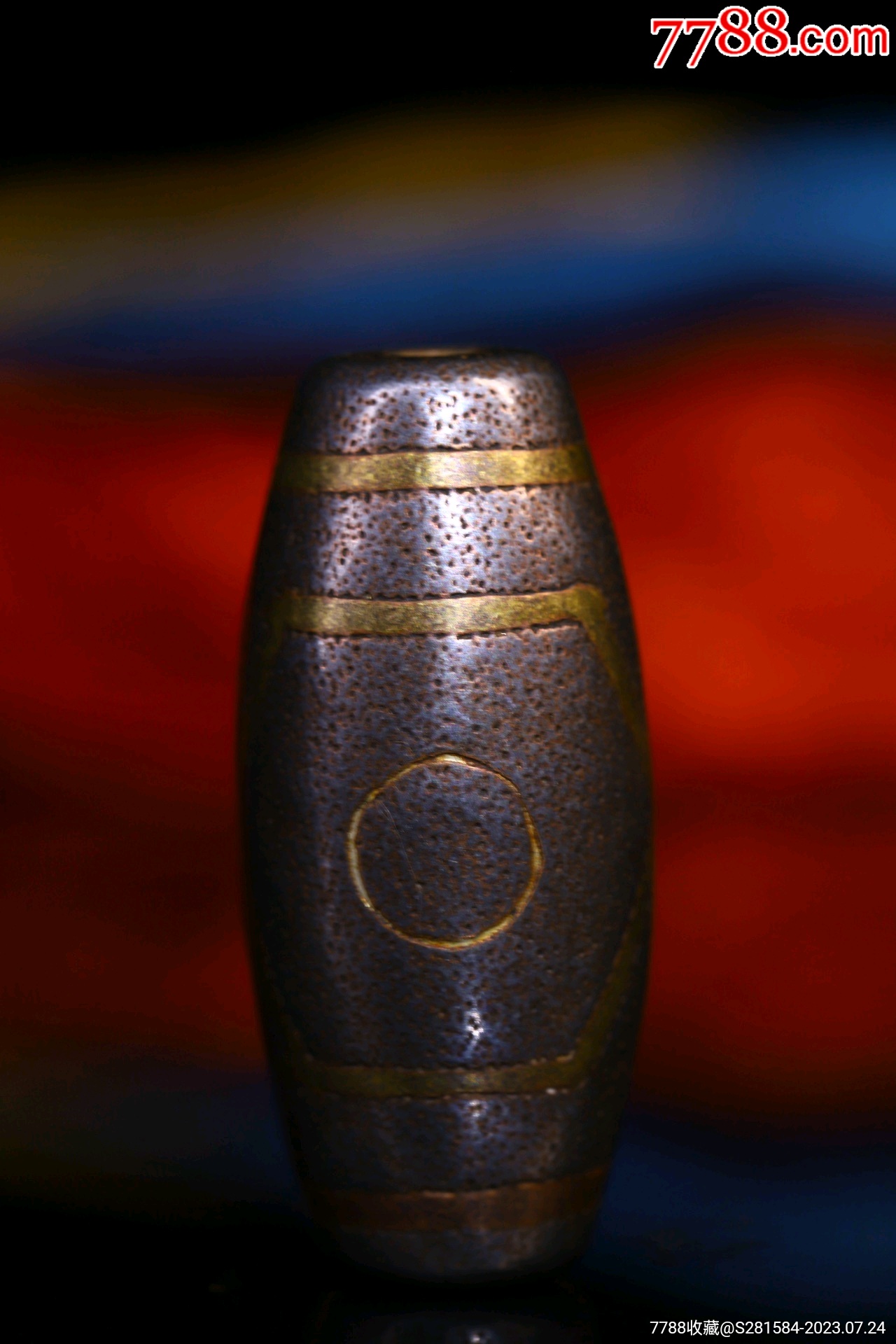 藏区回流天铁纯手工打造,錾刻天珠-价格:198元-se95231596-天珠-零售-7788收藏__收藏热线