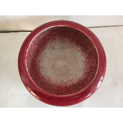 清代郎窑红釉笔洗_笔洗_滨州尚古堂【7788旧书网】