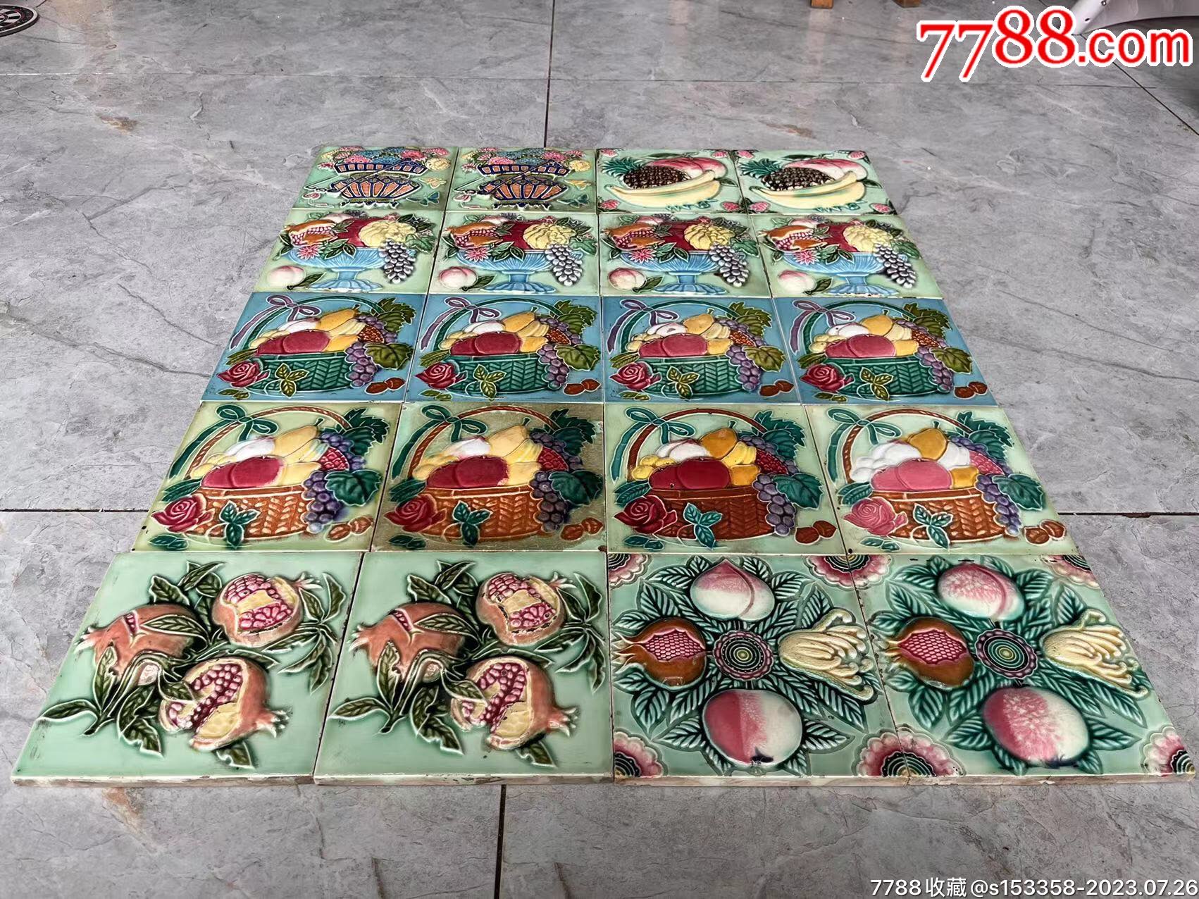 民国时期老瓷砖,品相一流,少许磕碰-价格:4800元-se95257108-古砖/画像砖-零售-7788收藏__收藏热线