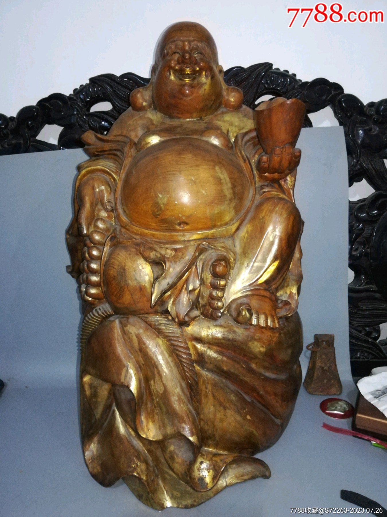 民国鎏金木雕佛_其他木艺品_小店新开好多多【7788收藏__收藏热线】