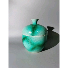 清代绿釉瓷花瓶-绿釉瓷-7788文玩