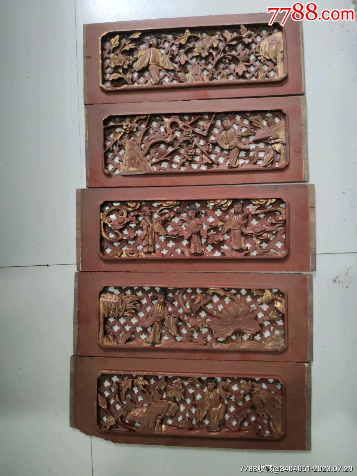 镂空人物花卉-价格:2800元-se95313128-木雕花板-零售-7788收藏__收藏热线
