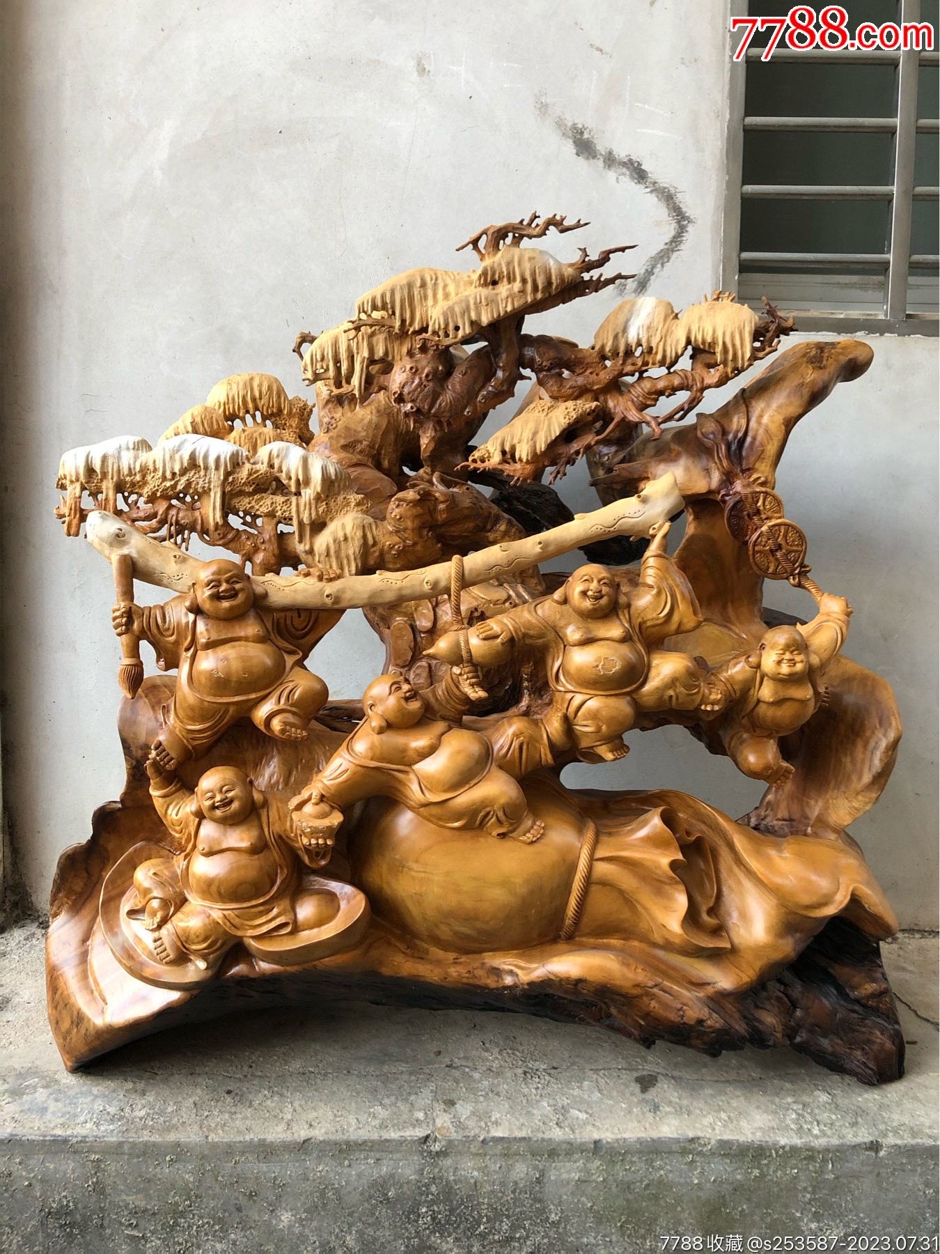 收藏级特大号木雕人物木雕佛像木雕人物木雕摆件,完整,大师级别雕刻工艺,纯天-价格:8888元-se95359525-木雕摆件-零售-7788 ...