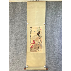 古董老字画老书画名人字画旧藏传世近现代名家齐白石水墨画送礼_花鸟