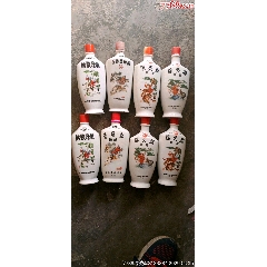 武松打虎酒瓶8個合售(se95401373)_居家好男人的書攤