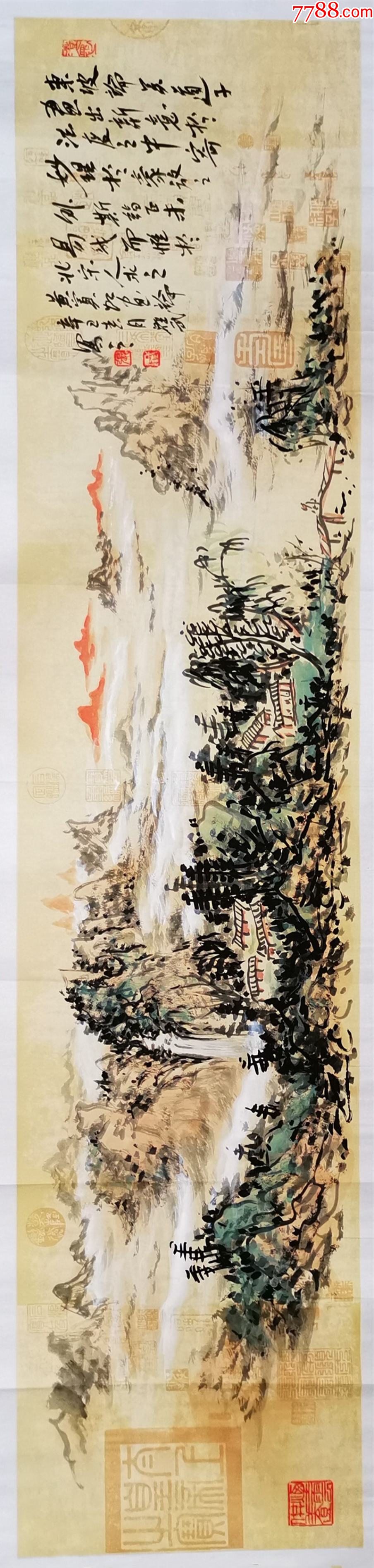 【授权销售】当代黄宾虹书画院教授、实力画家张跃武复古山水_山水国画原作_亦风斋书画【7788收藏__收藏热线】