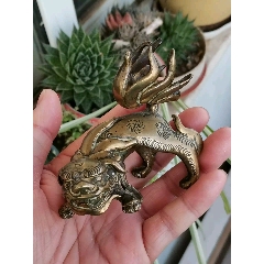 清代銅獸鎮(zhèn)紙_雷雷的店