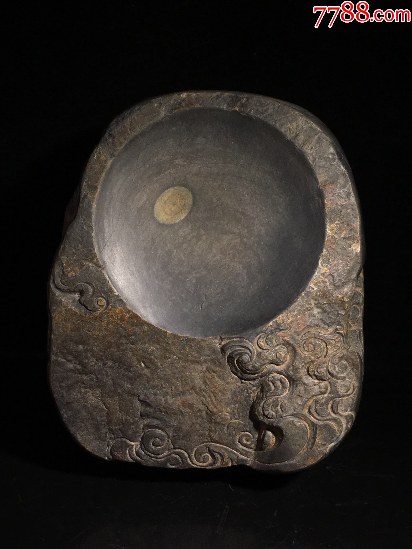旧藏端砚日月同天-价格:1400元-se95809482-端砚-零售-7788收藏__收藏热线