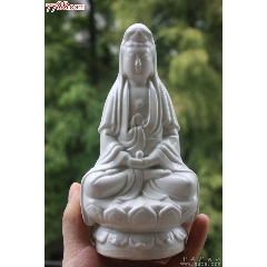 少見精美完好白瓷觀音一尊！有緣人請走！_鞏昌雄鎮(zhèn)