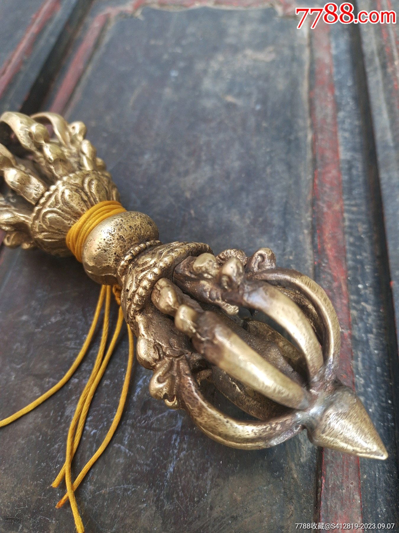 纯铜金刚杵铜降魔杵尼泊尔手工中号金刚杵-价格:220元-se96061703- 其它佛/道藏品-零售-7788收藏__收藏热线