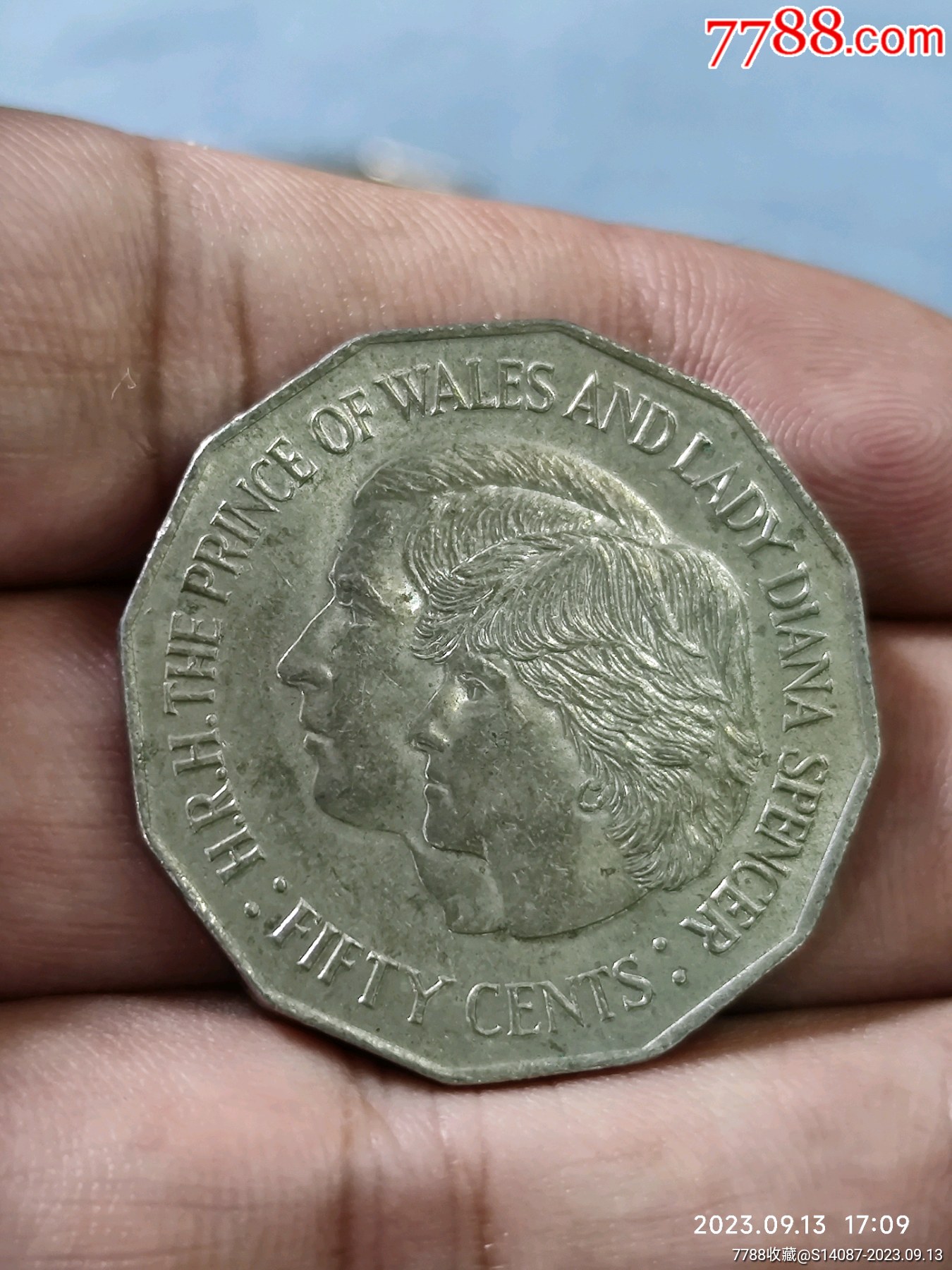 外币~澳洲1981年50分查尔斯戴安娜婚礼纪念币-其他大洋洲钱币-7788旧书网