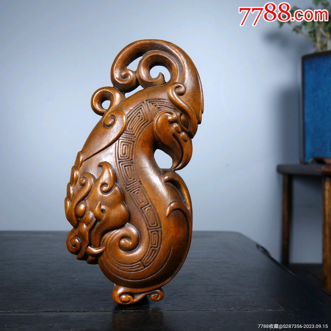 黄杨木雕寿星手把件雕工精美-价格:1元-au33143226-木雕挂件 -加价-7788收藏__收藏热线