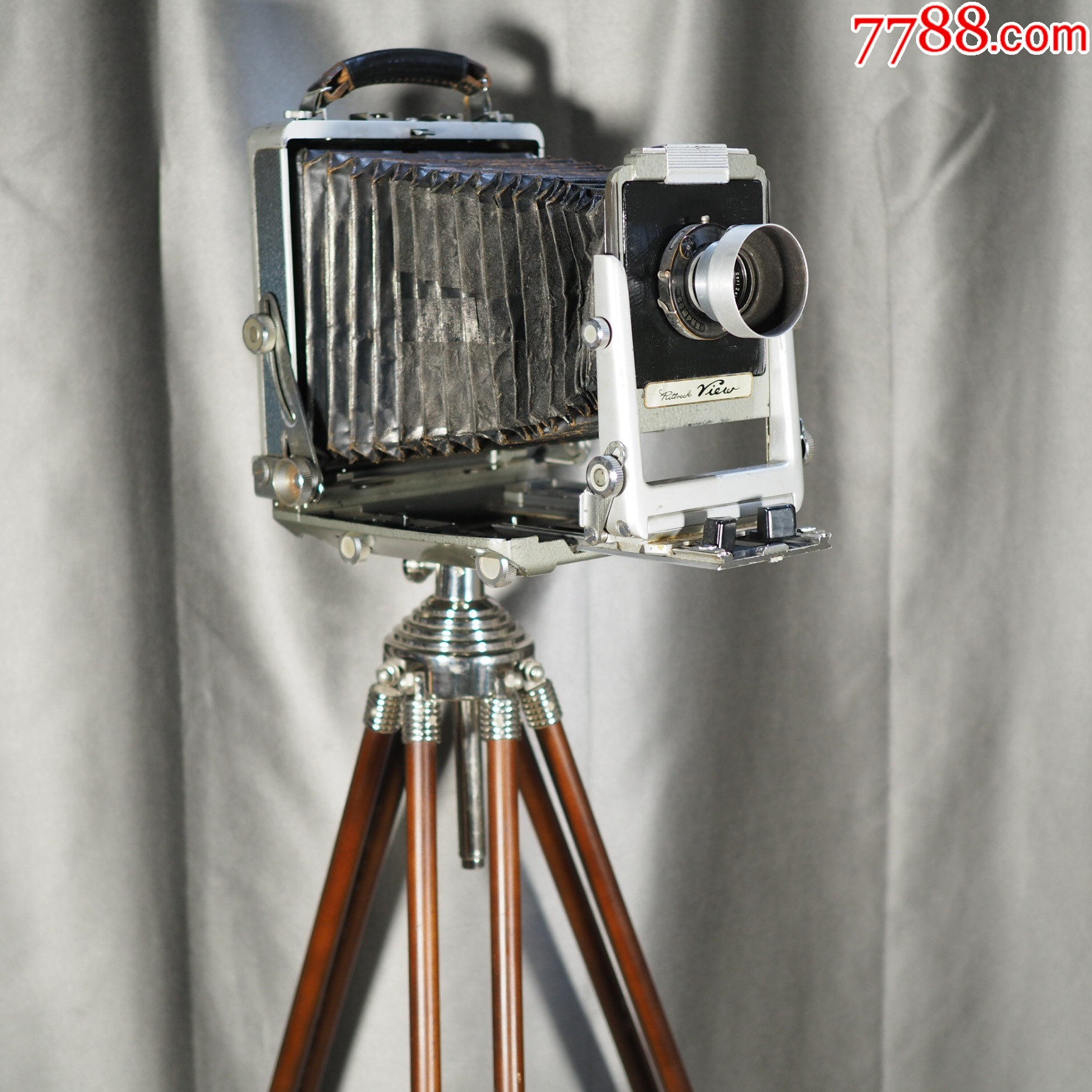 古董大画幅皮腔相机湿版摄影快门ok长焦定焦镜头135mmf4.