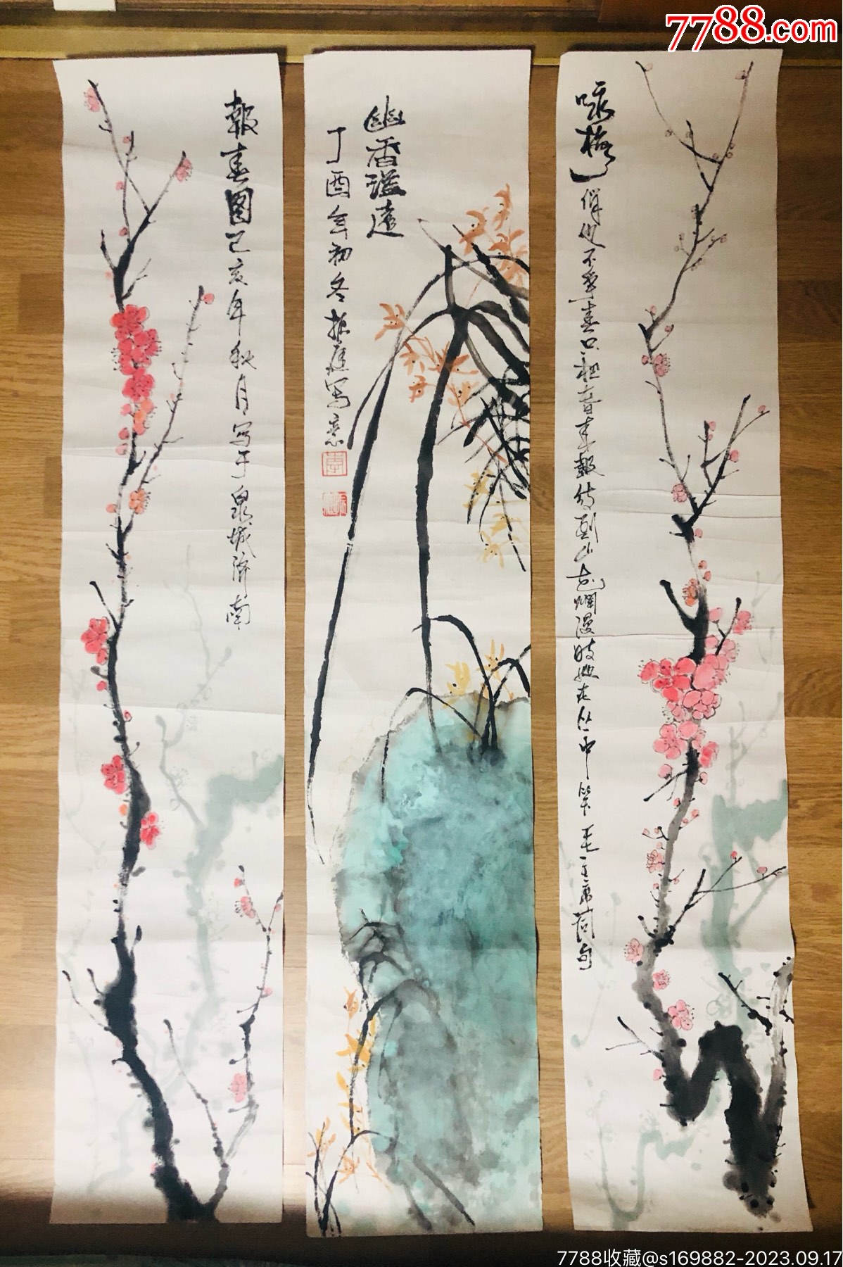 李振庭精品花鸟三幅_花鸟国画原作_墨海飘香【7788收藏__收藏热线】