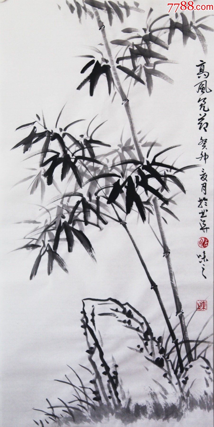 自绘自销！当代艺术家协会副主席手绘真迹！高风亮节_花鸟国画原作_儒风雅韵【7788收藏__收藏热线】