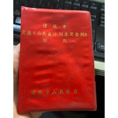 諸城市實施《山東省計劃生育條例》細則(諸城市人民政府)