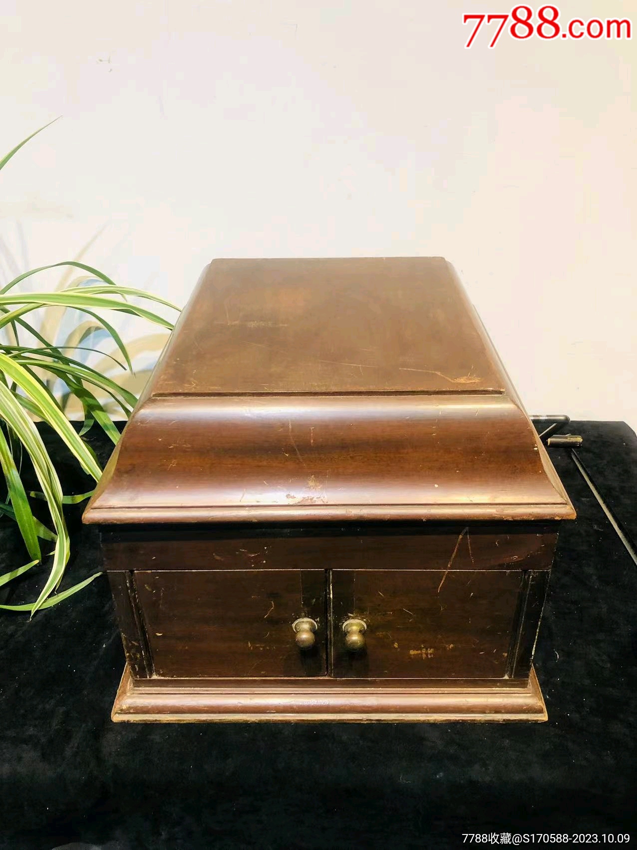 原品原装!大型木壳台式留声机!