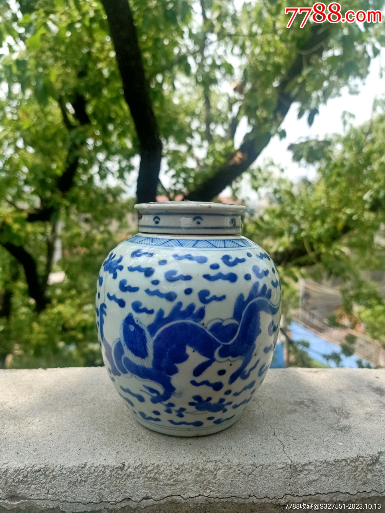 青花魑龙罐-价格:2800元-se96684729-青花瓷-零售-7788收藏__收藏热线