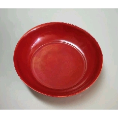 八満さん　中国　大清康熙年製　缸豆紅釉　柳葉瓶　V　R6646E Vase - China - Qing dynasty (1644–1911), Kangxi mark and