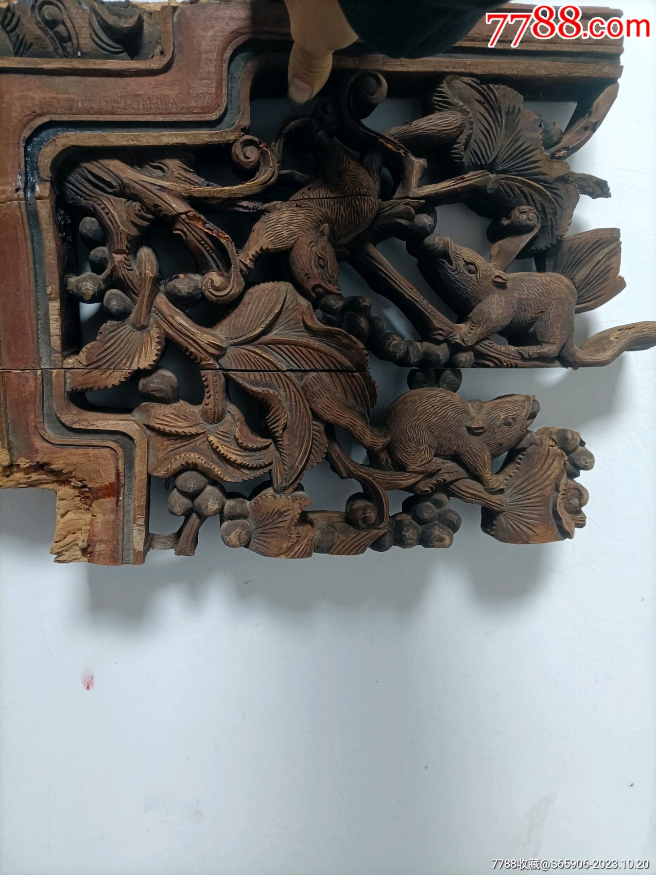 清代古建筑木雕雀替_牛腿/建筑构件_回收价格_收藏价值_7788纪念钞