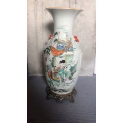 麒麟送子粉彩花瓶(se96845887)_農夫山泉有點咸