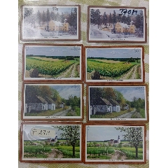 奥地利珍藏版光学卡《四季》新卡，两套八枚卡，分别为20次和50次面值