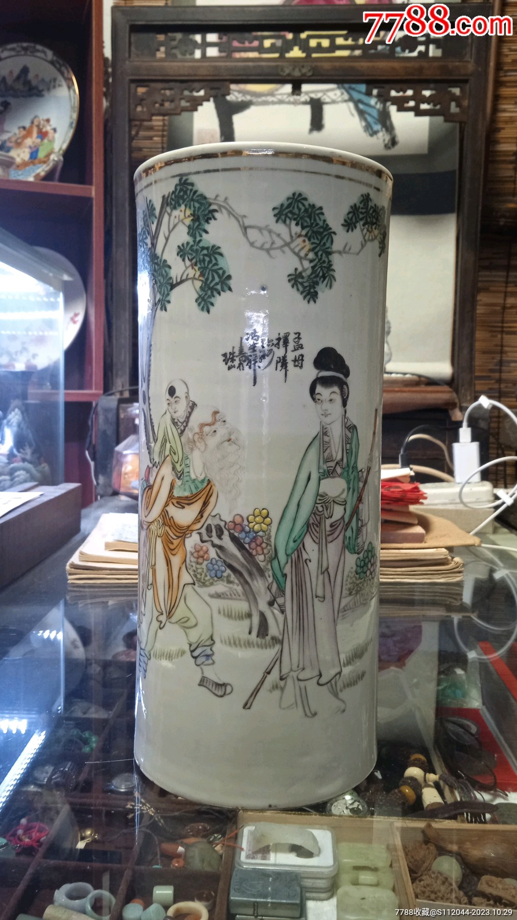 冯生祥人物帽筒