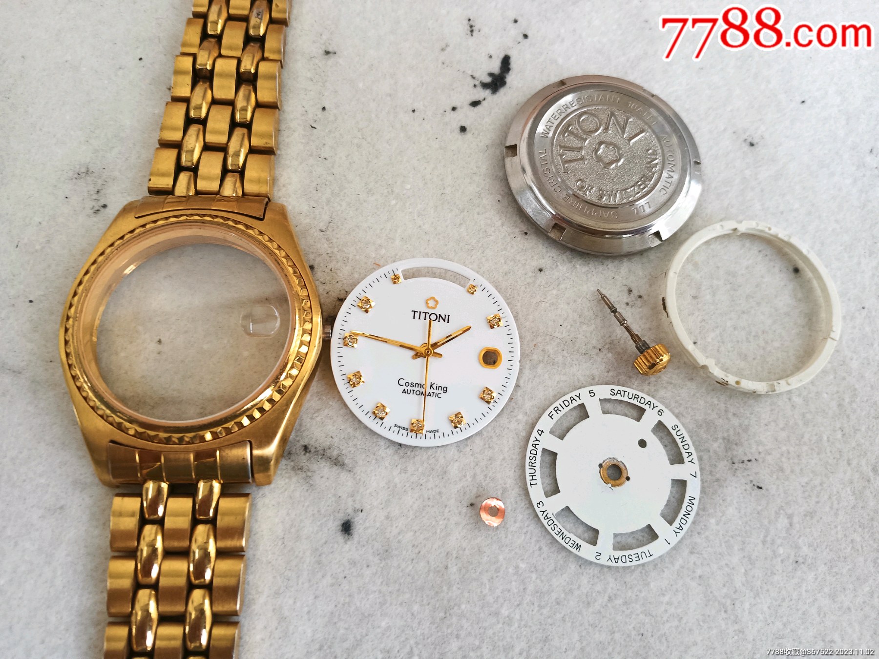 二手TITONI梅花777表壳-价格:260元-se97095960-表壳/底盖-零售-7788收藏__收藏热线