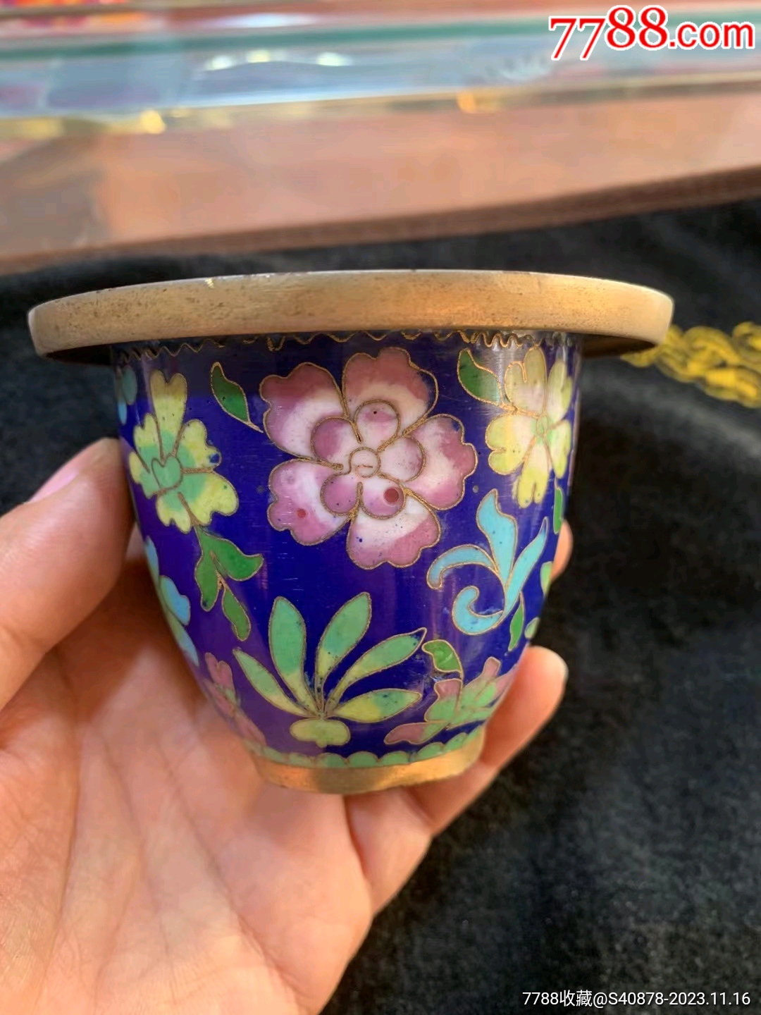 创汇期景泰蓝花盆，_其他景泰蓝/珐琅_藏富天下【7788红宝书】