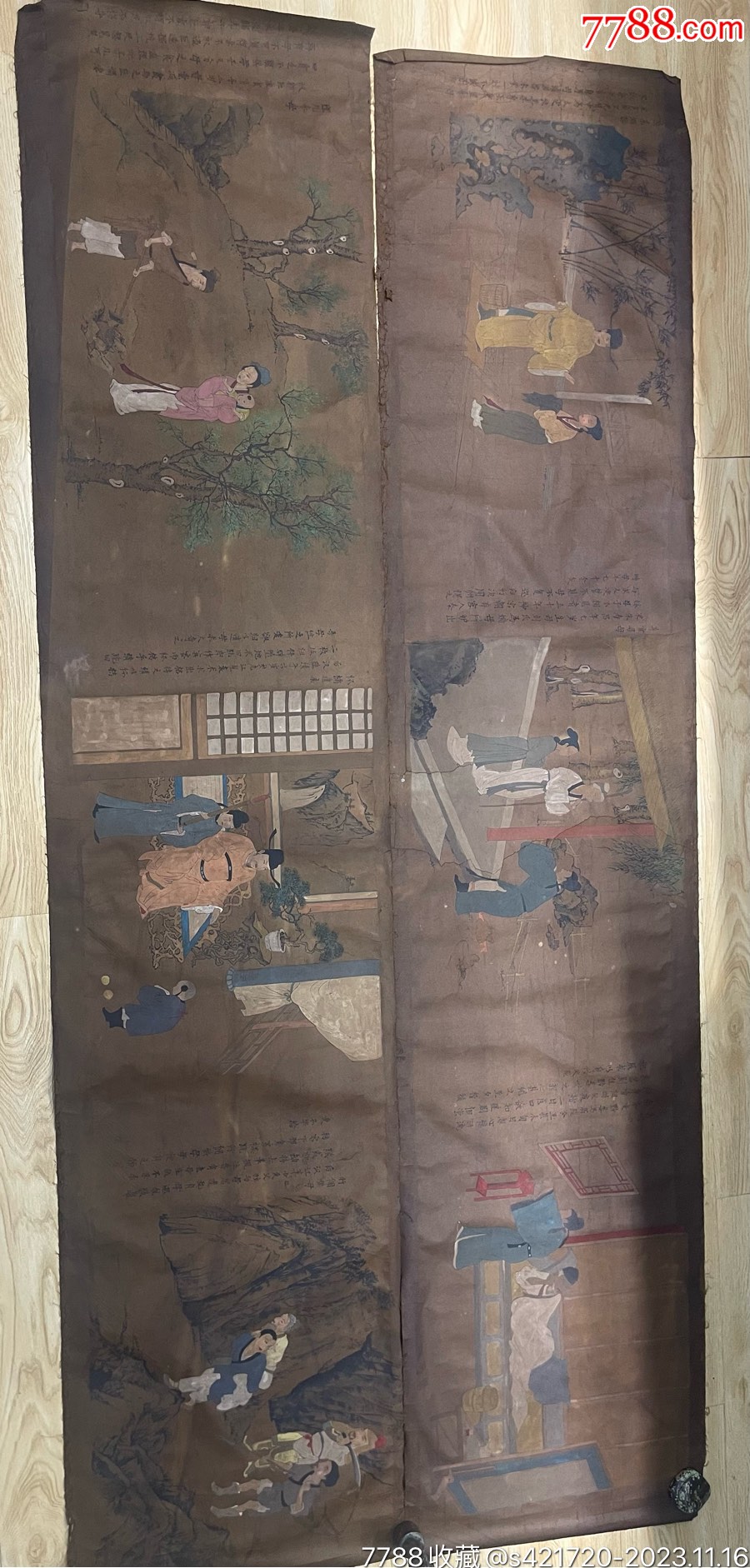宋代绢托纸老字画二十四孝图其中六孝_布贴画/布堆画_古韵今风内蒙古【7788收藏__收藏热线】