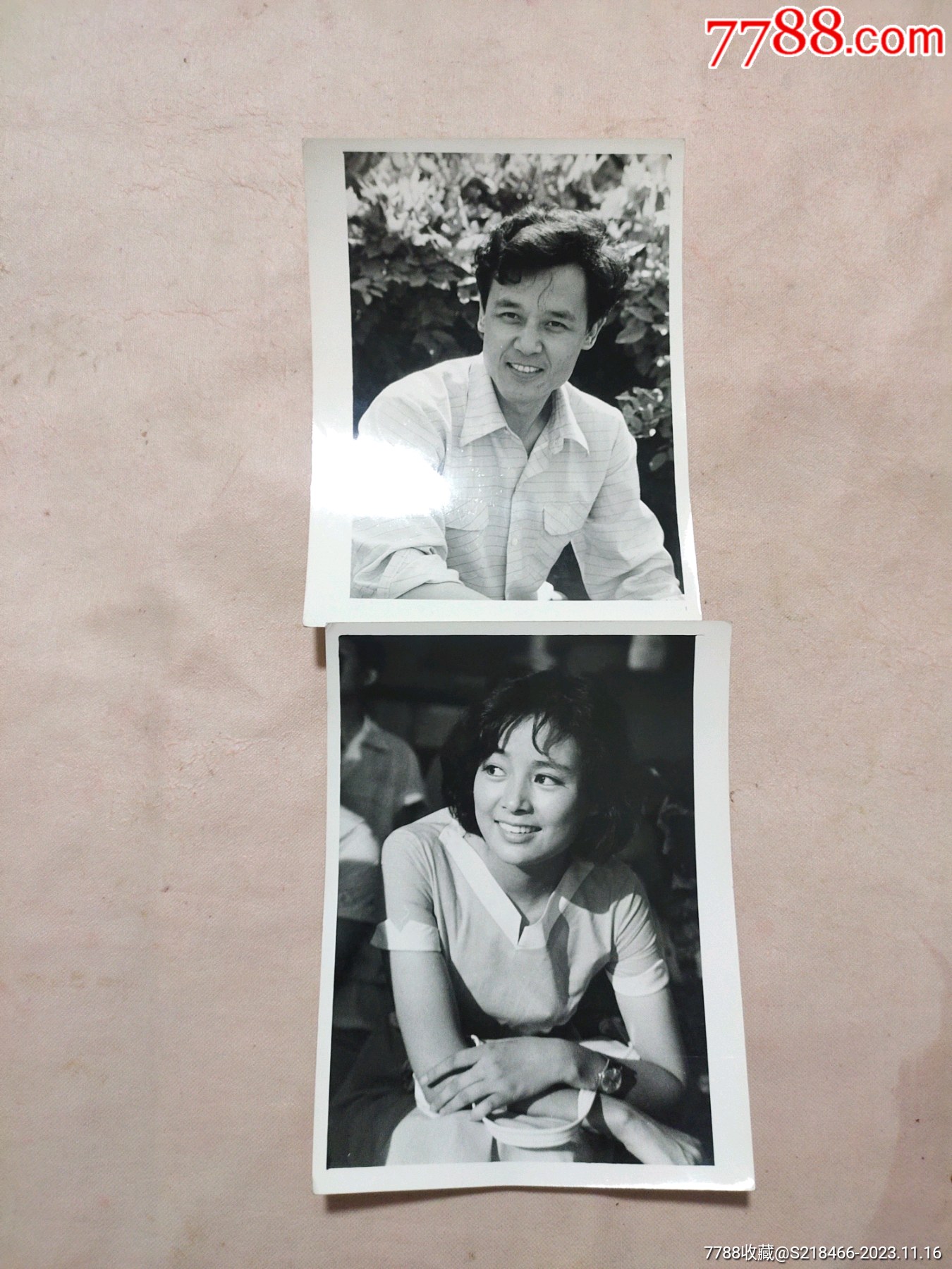 1981年达式常、张喻分别获“百花奖”最佳男女演员奖两位演员个人黑白照片各一张-价格:2980元-se97363549-老照片-零售-7788 ...