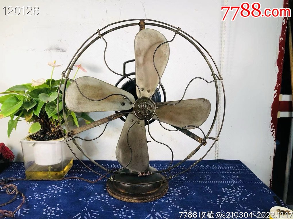 民国时期国产古董老华生牌老风扇！铜网罩铜扇叶！整体品相还行！原品原漆！-电风扇-7788商城__七七八八商品交易平台(7788.com)