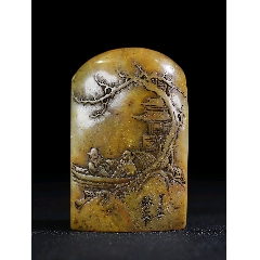 纯手工雕刻寿山石印章(聚)-寿山石印-7788旧书网