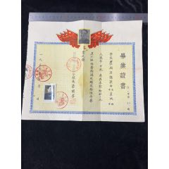 1956年陕西褒城县初级中学毕业证