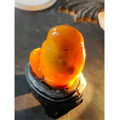 清代老寿山石白田黄，金包银印章，尺寸3.8-1.95厘米，重31.1克-寿山石