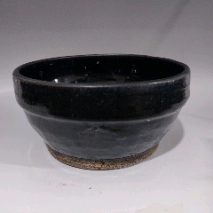 磁州窯黑釉平底大碗_雷雷的店