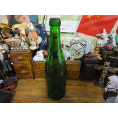 上世纪60-70年代老式老玻璃酱油瓶民俗老物品。