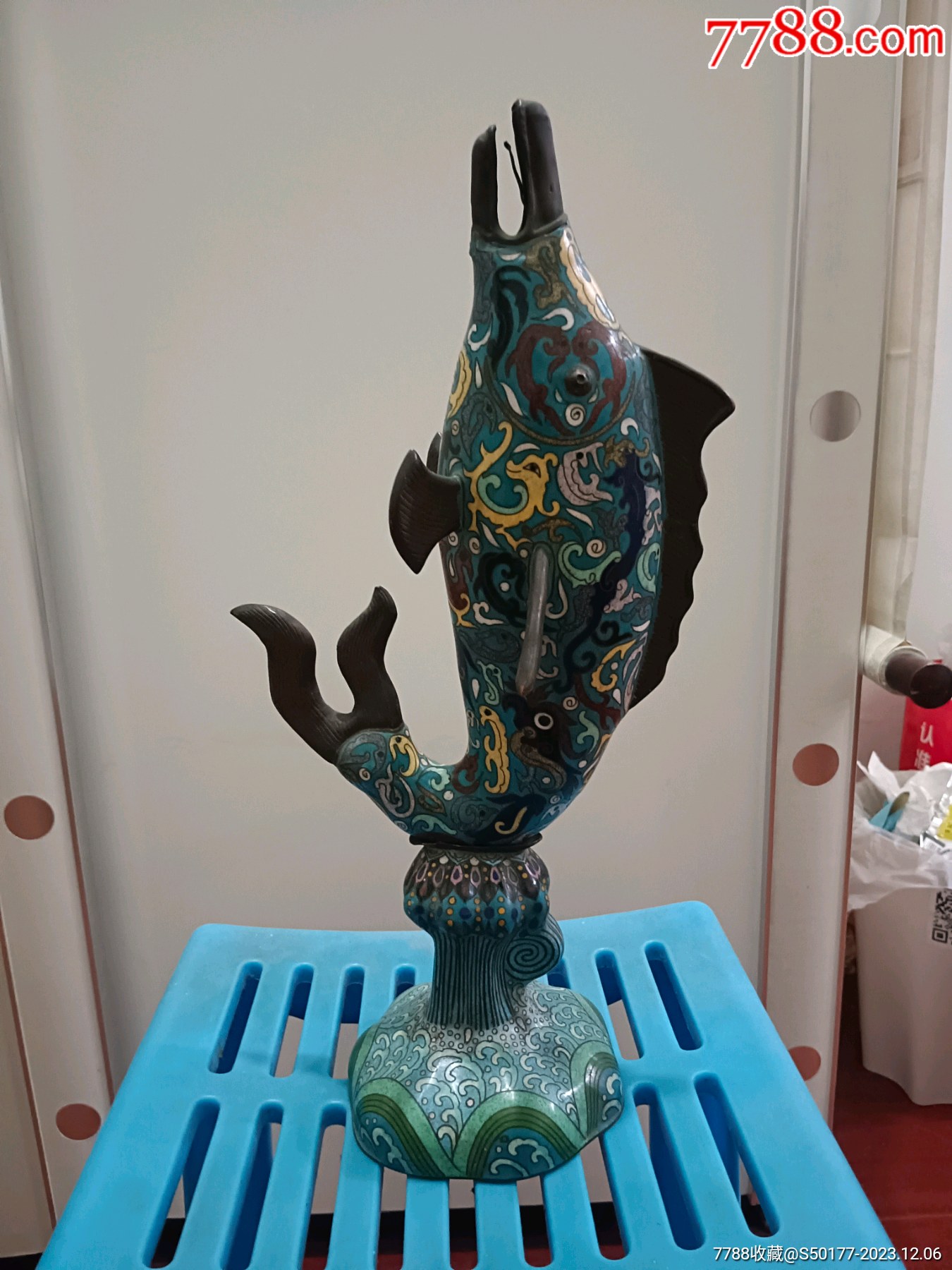 民国景泰蓝鱼摆件_其他景泰蓝/珐琅_杂七杂八杂货店【7788红宝书】