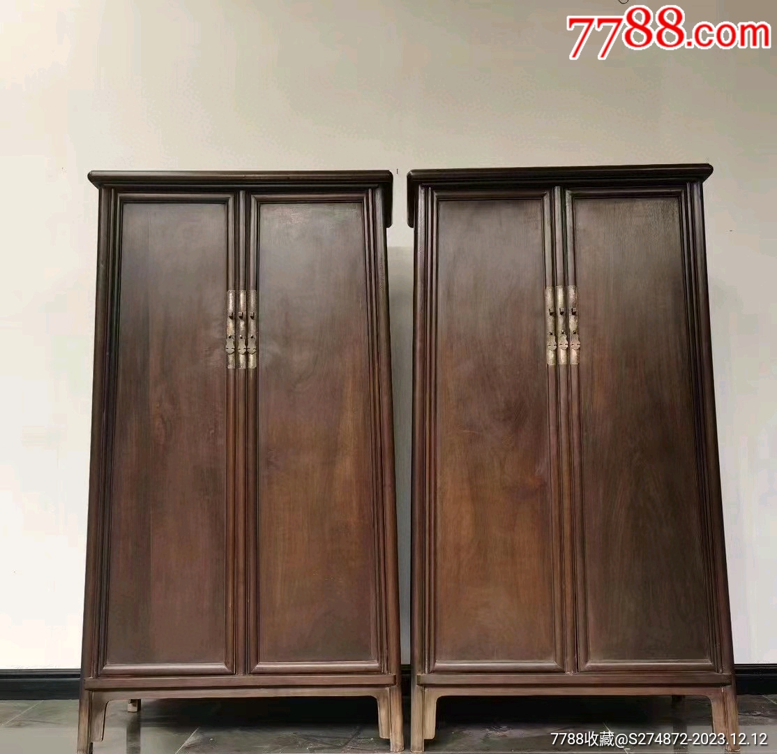 清代核桃木面条柜一对-价格:15500元-se97868097-木柜/木橱-零售-7788收藏__收藏热线
