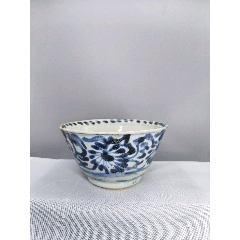 明晚期青花缠枝花卉大碗_青花瓷_惜古轩【7788旧书网】