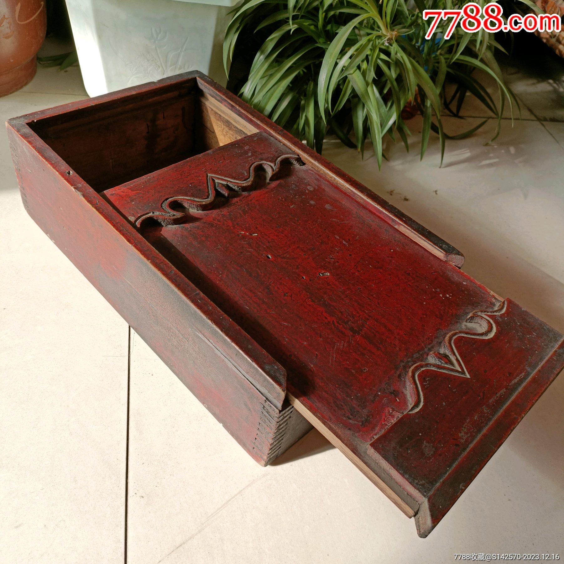 民国木制大漆钱匣子保存完整如图所示保老保真_其他木制用品_图片收藏