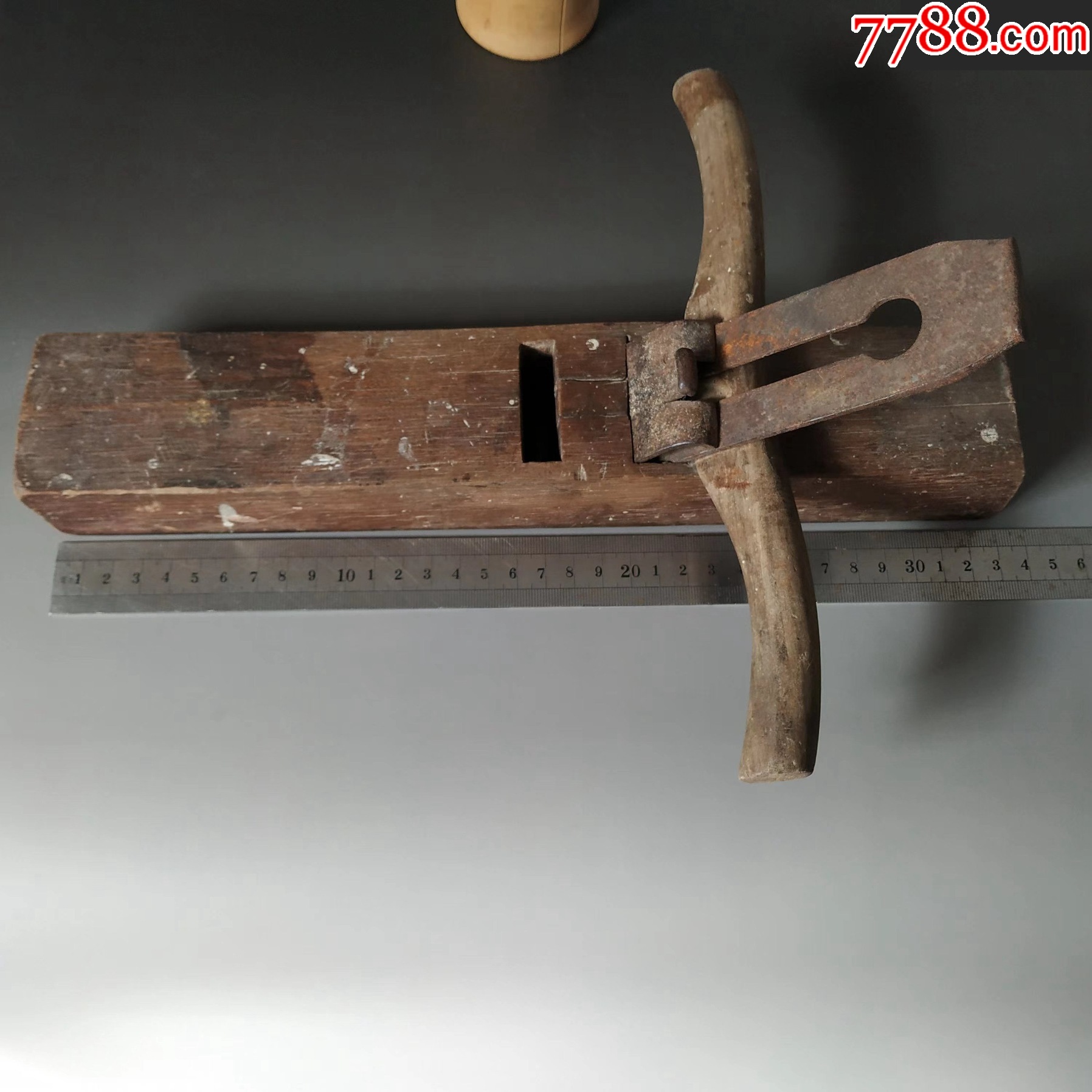 特殊刨口老刨子一把_墨斗/木工用具_图片收藏_回收价格_7788相机收藏
