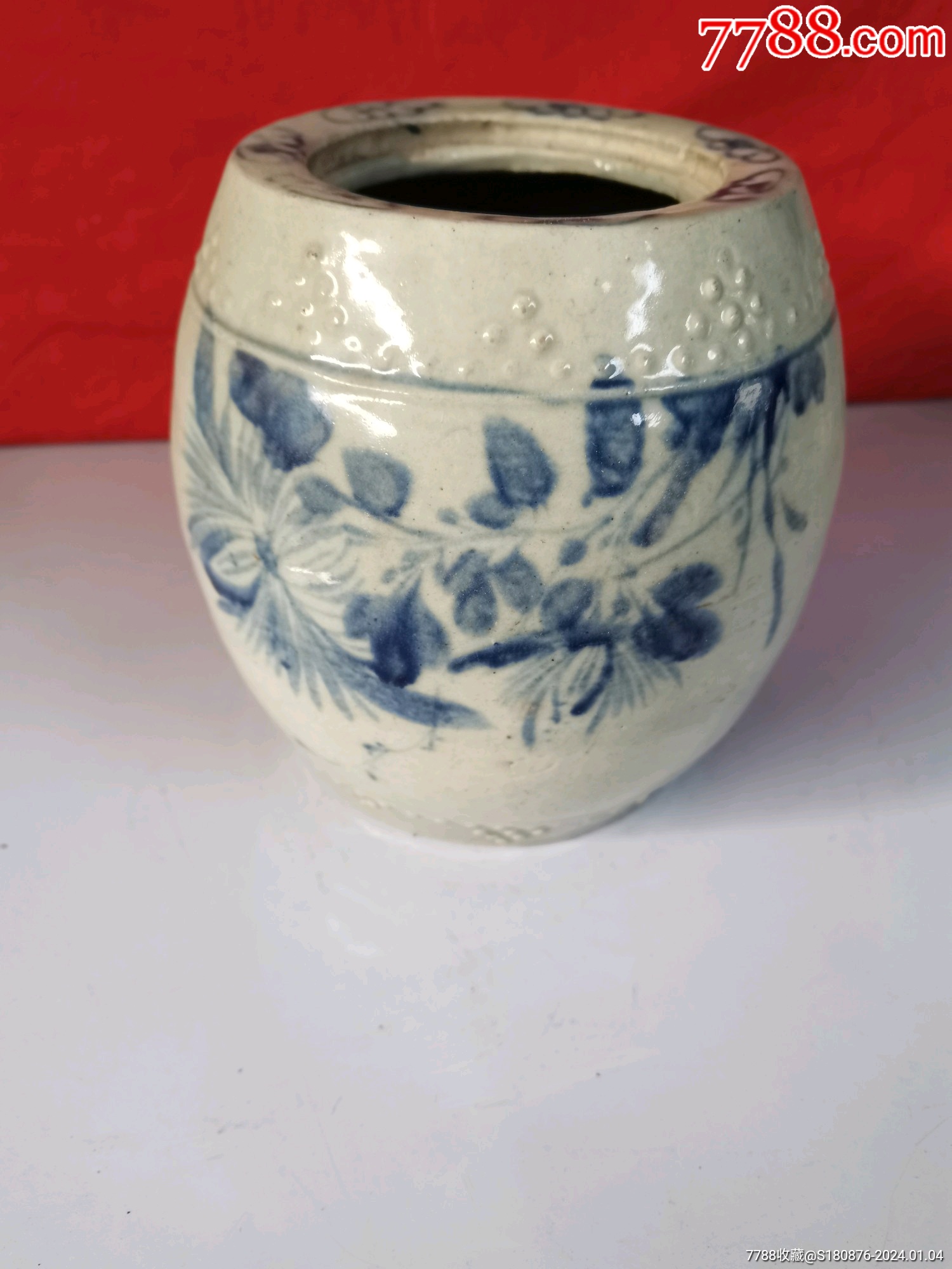 联拍在线-动态资讯频道 中国古董蓝色茶叶罐| eBay 古寶奇蔵紫銅製 
