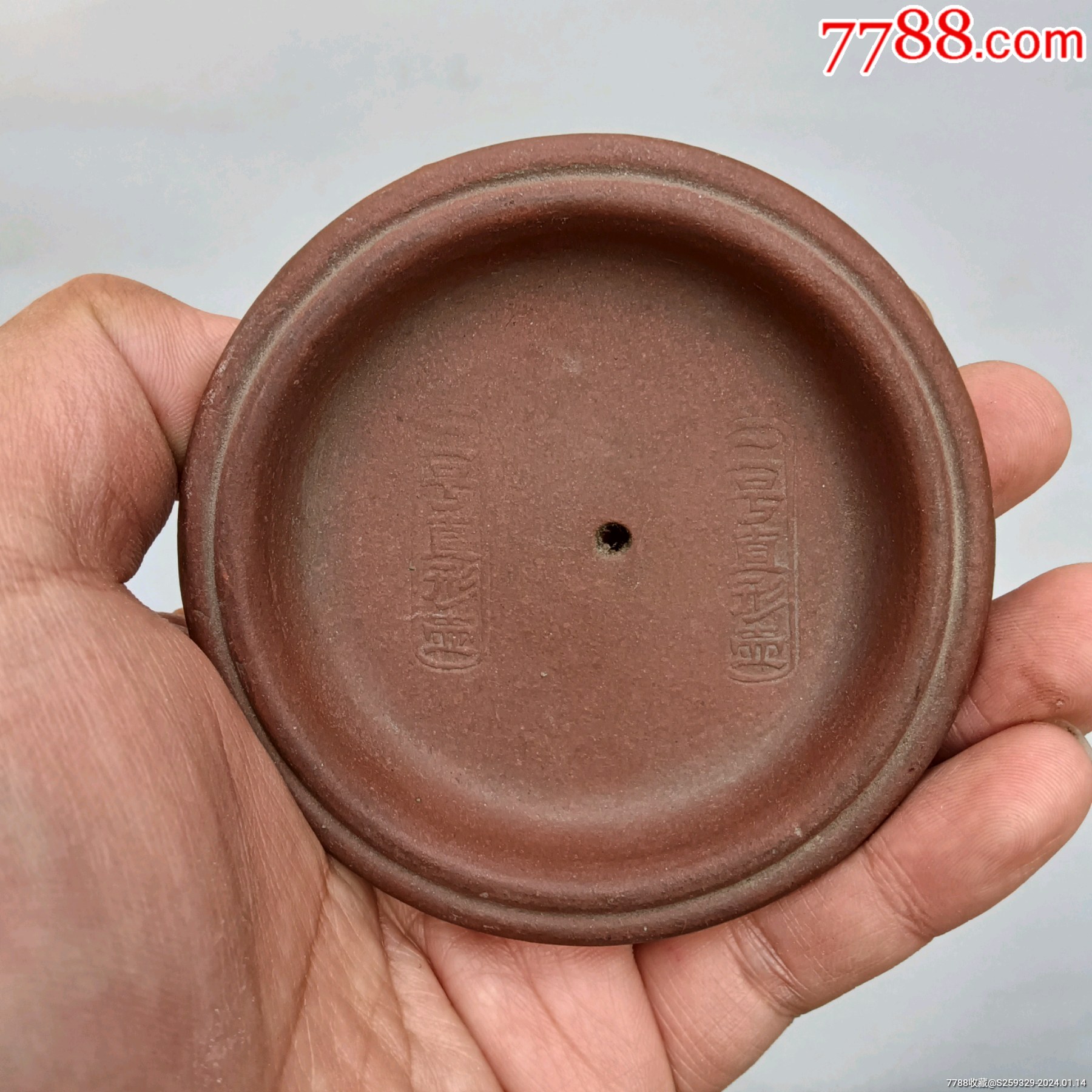 民国时期全品紫砂二号直型壶壶盖一个