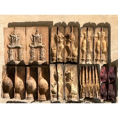 清代糖塑(糖人贡)木雕模具七组6