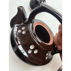 八十年代宜昌明珠美陶厂宜兴紫砂瓷茶壶怀旧民俗古玩老物件收藏
