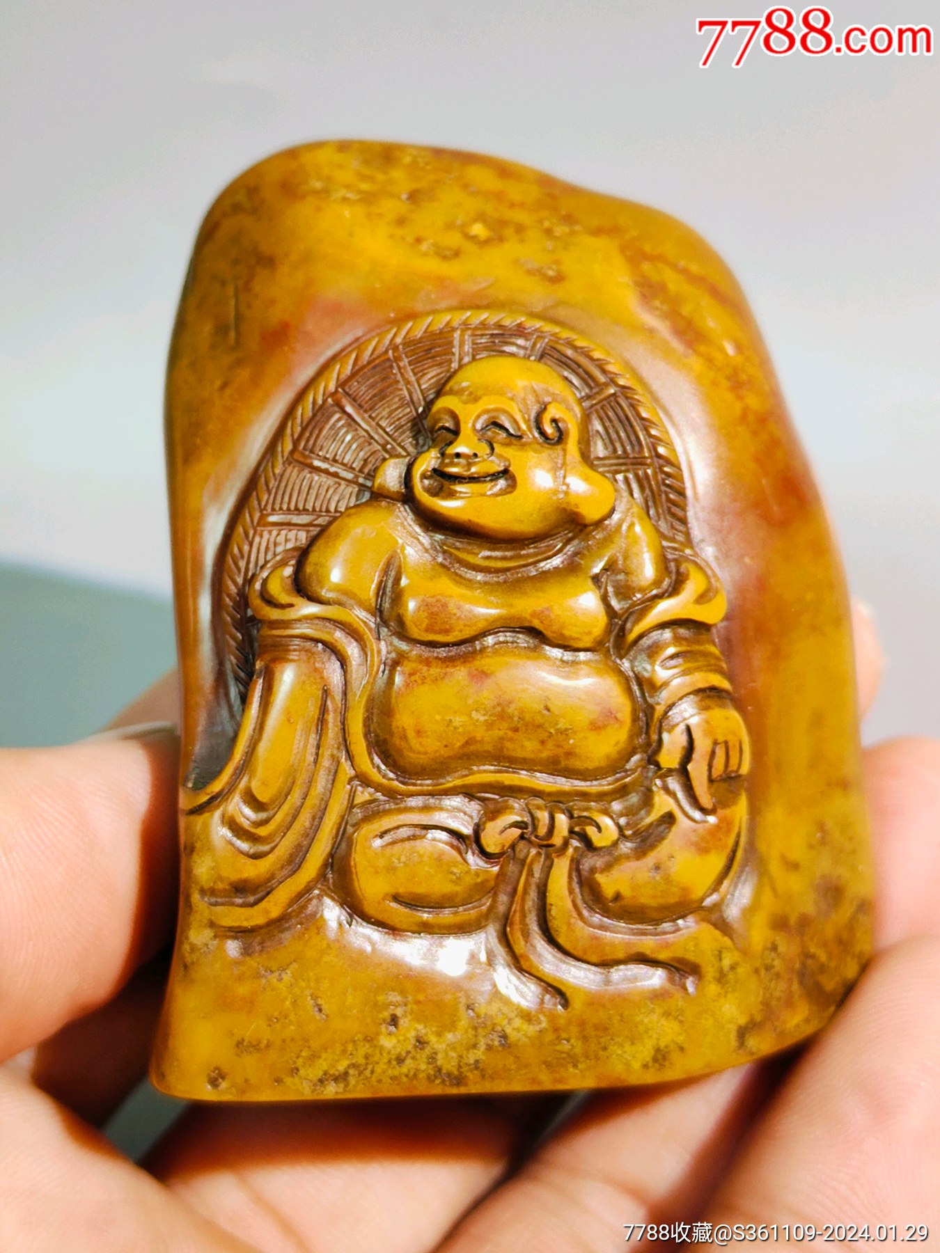 清代寿山石印章，有点像田黄_寿山石印_阿成古玉古珠【7788红宝书】