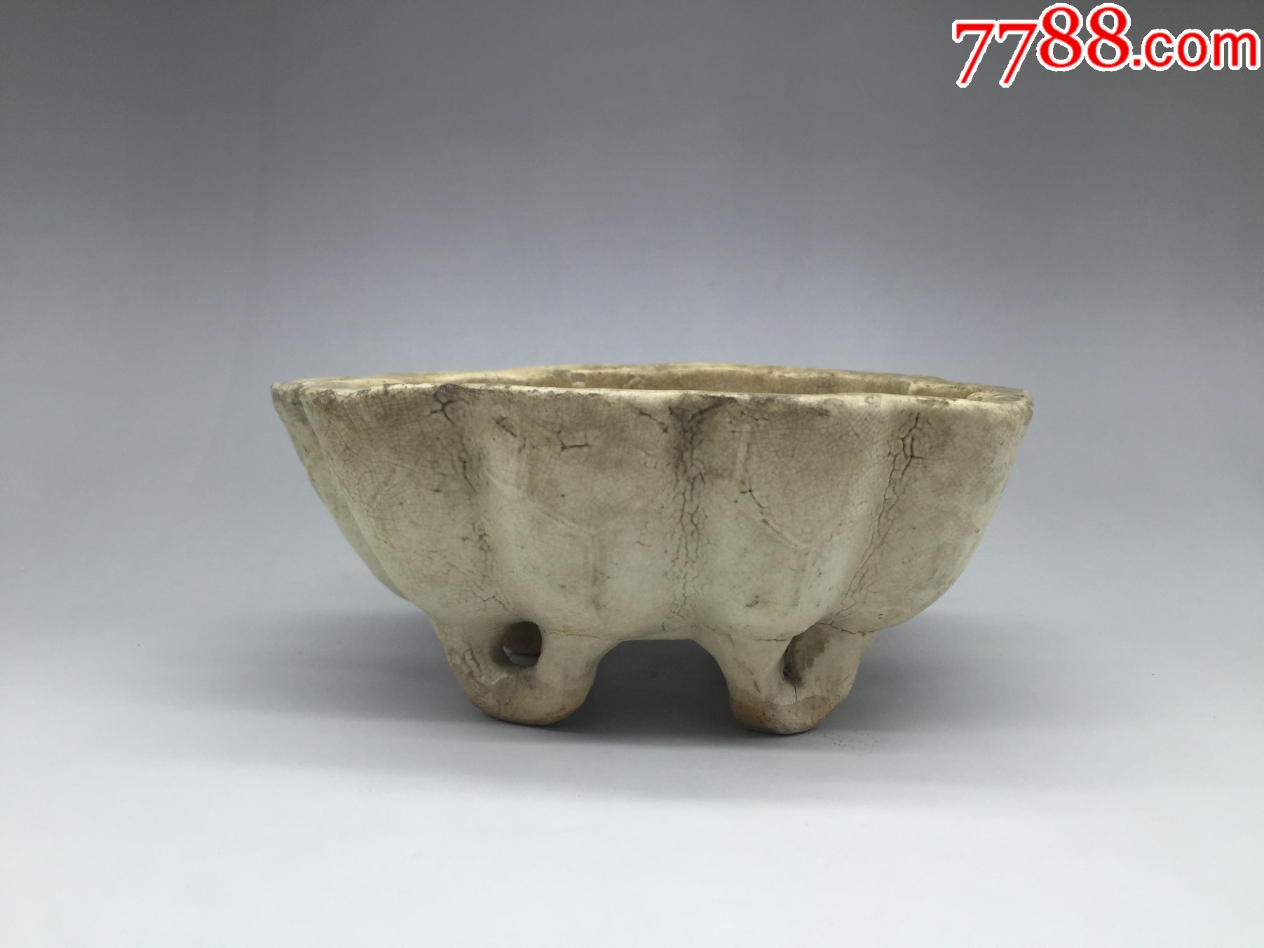 清代水仙盆（NO.692）-单色白瓷-7788旧书网